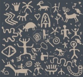9571682-ancient-petroglyphs