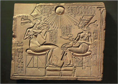 Osiris and Isis with their first children
