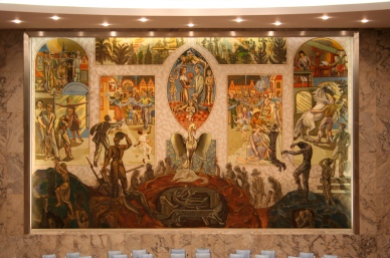 UN Security Council Chamber Mural